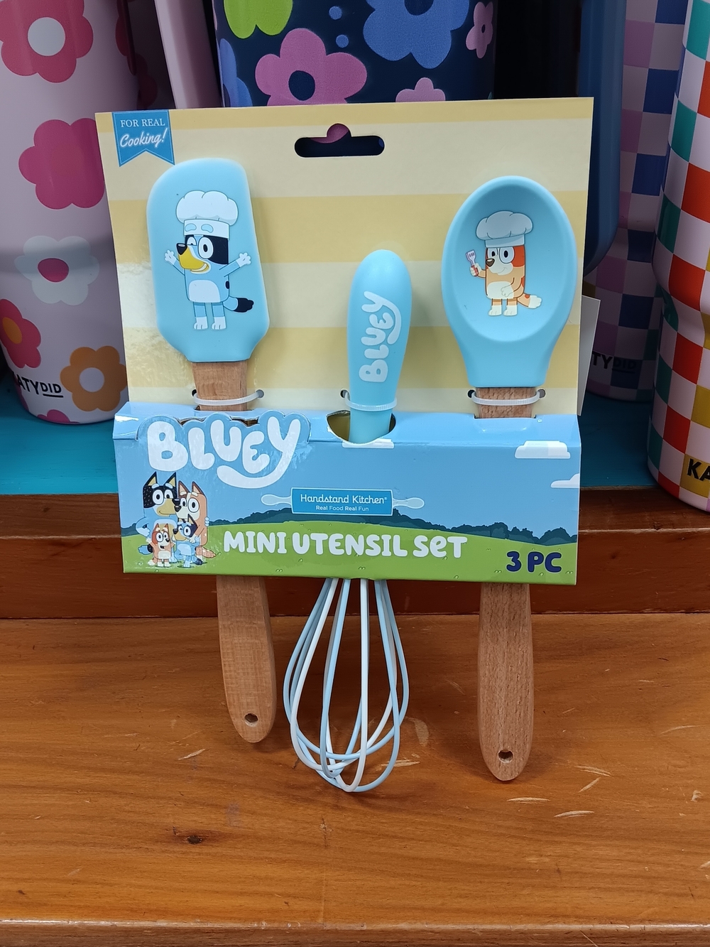 Bluey Mini Utensil Set - Blue Silicone Kitchen Tools (3 PC)